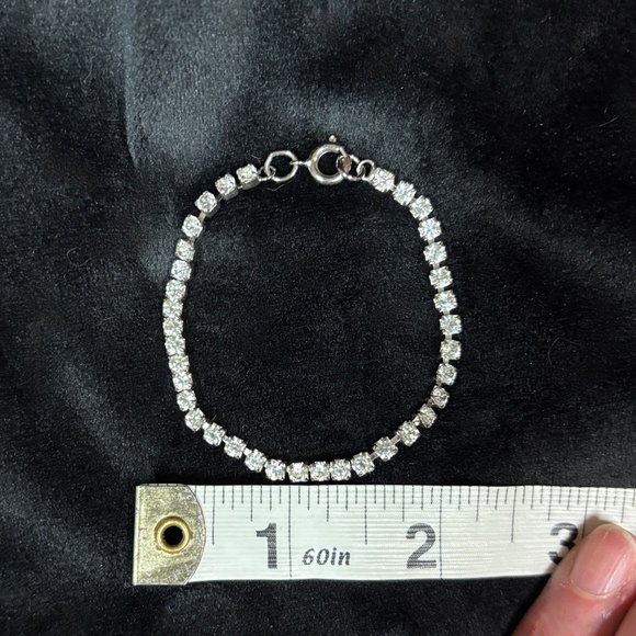 Sparkling faux diamond Bracelet and Hoop Earrings Set - Picture 2 of 7